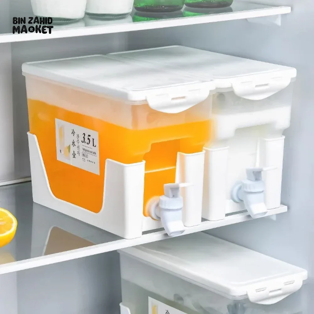 3.5L COLD KETTLE REFRIGERATOR WITH FAUCET HOUSEHOLD LEMONADE DRINKWARE WATER CONTAINER - Image 7