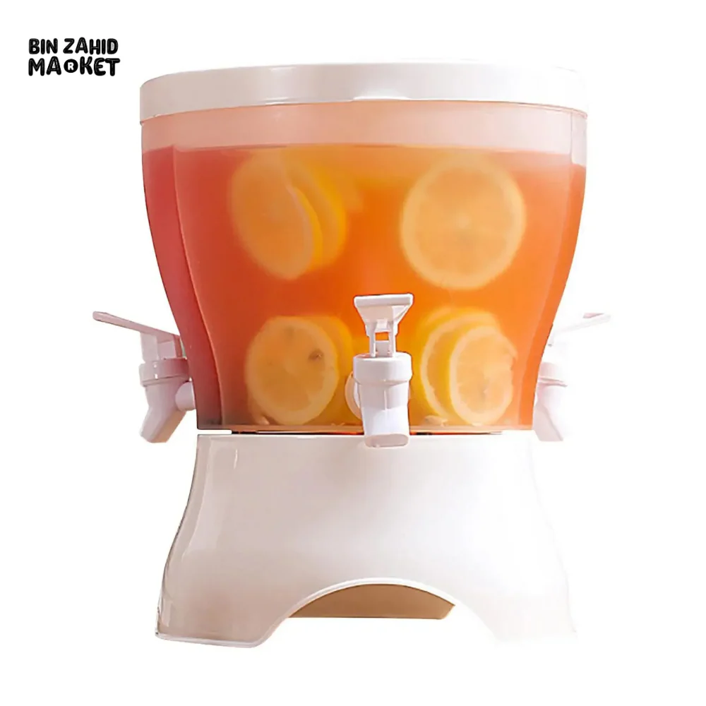 360° ROTATING 3-COMPARTMENT BEVERAGE DISPENSER WITH SPIGOTS - Image 3