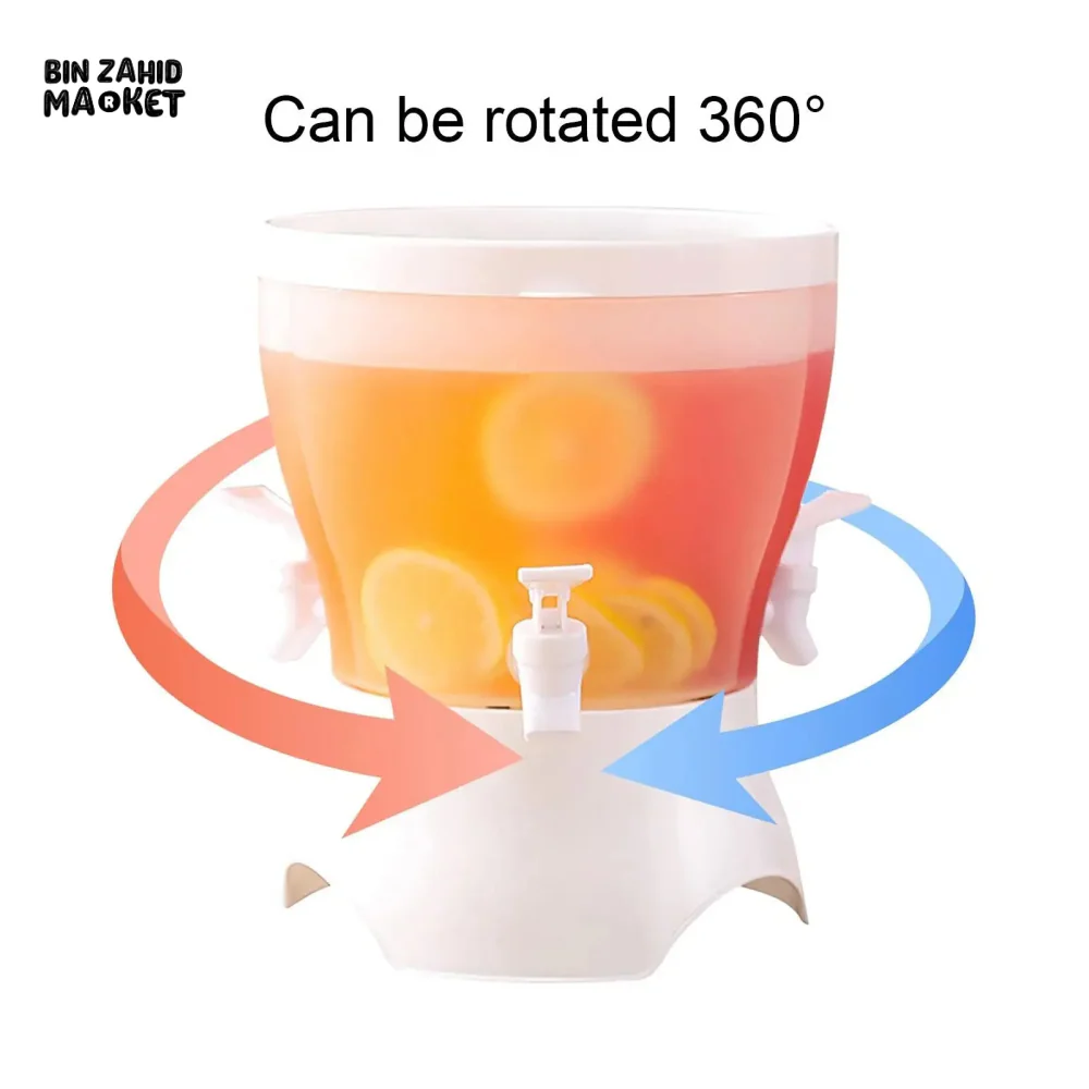 360° ROTATING 3-COMPARTMENT BEVERAGE DISPENSER WITH SPIGOTS - Image 4