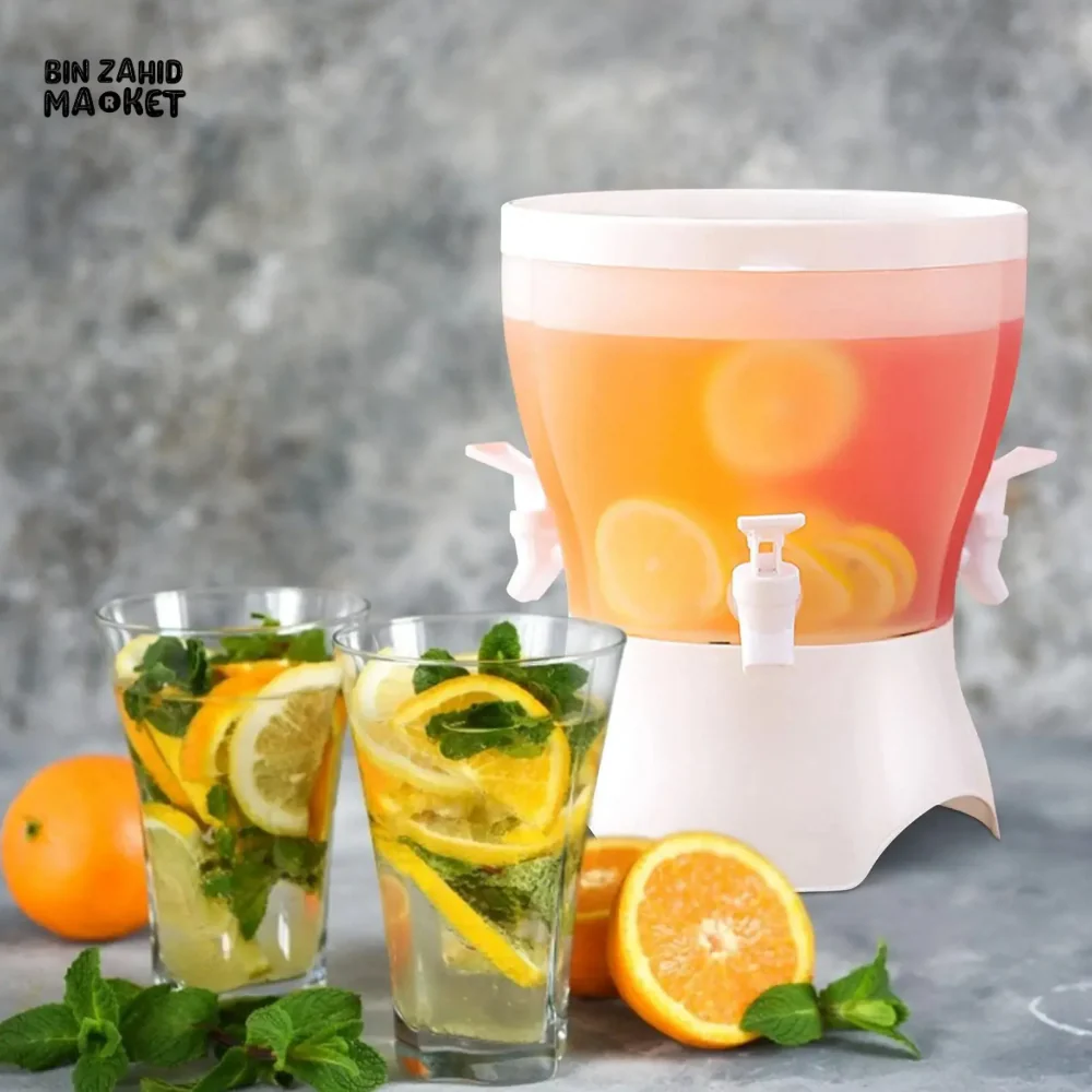 360° ROTATING 3-COMPARTMENT BEVERAGE DISPENSER WITH SPIGOTS - Image 6