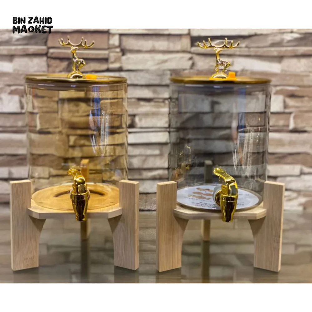 BEVERAGES DISPENSER WITH WOODEN BASE - Image 3