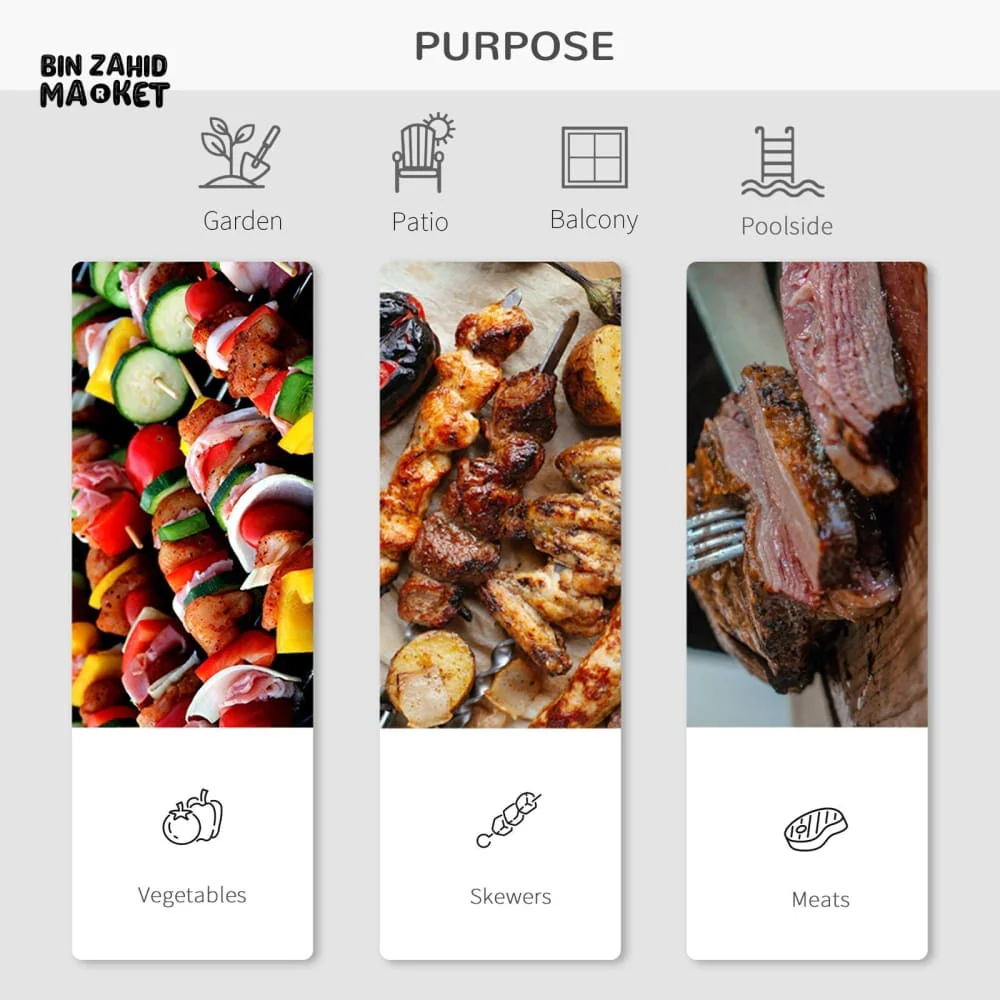 FOLDABLE TABLE TOP BARBEQUE GRILL - Image 12