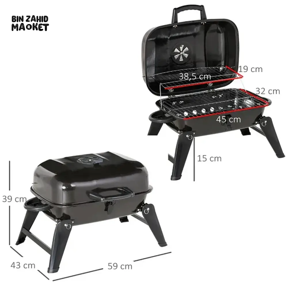 FOLDABLE TABLE TOP BARBEQUE GRILL - Image 14