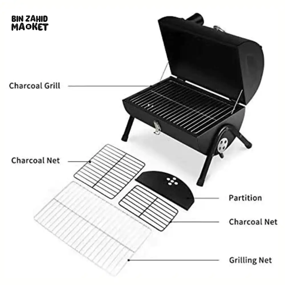 HEAVY DUTY CHARCOAL BARBEQUE GRILL - Image 4