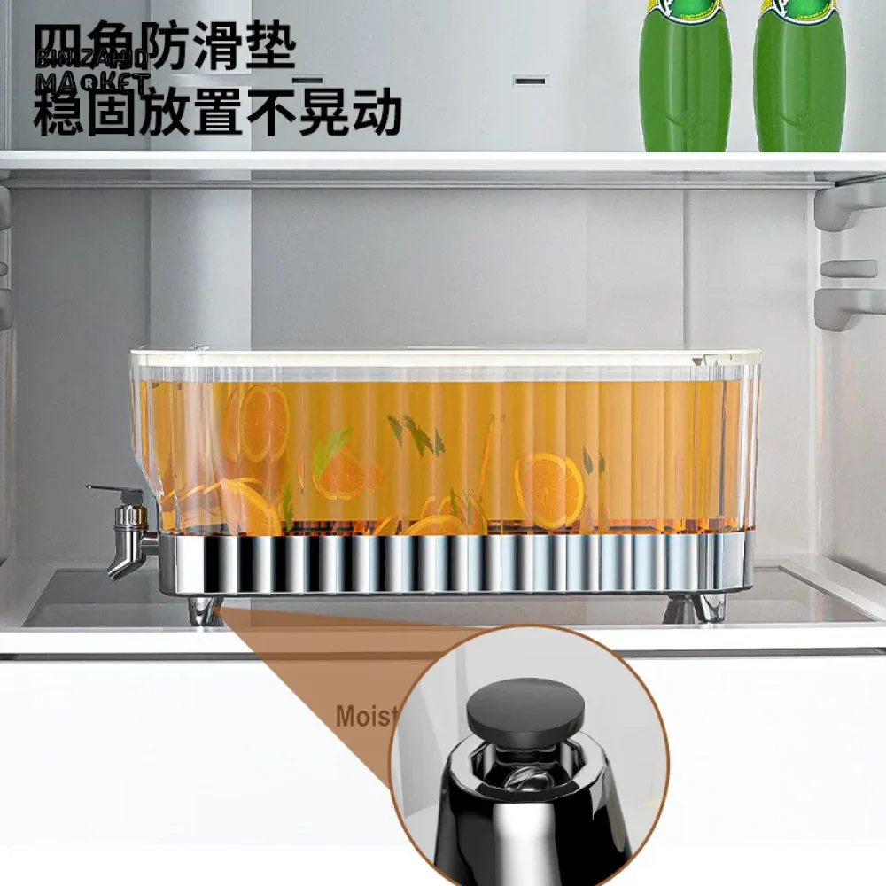 LARGE-CAPACITY REFRIGERATOR COLD WATER JUG WITH FAUCET - ICE & JUICE BUCKET - Image 5