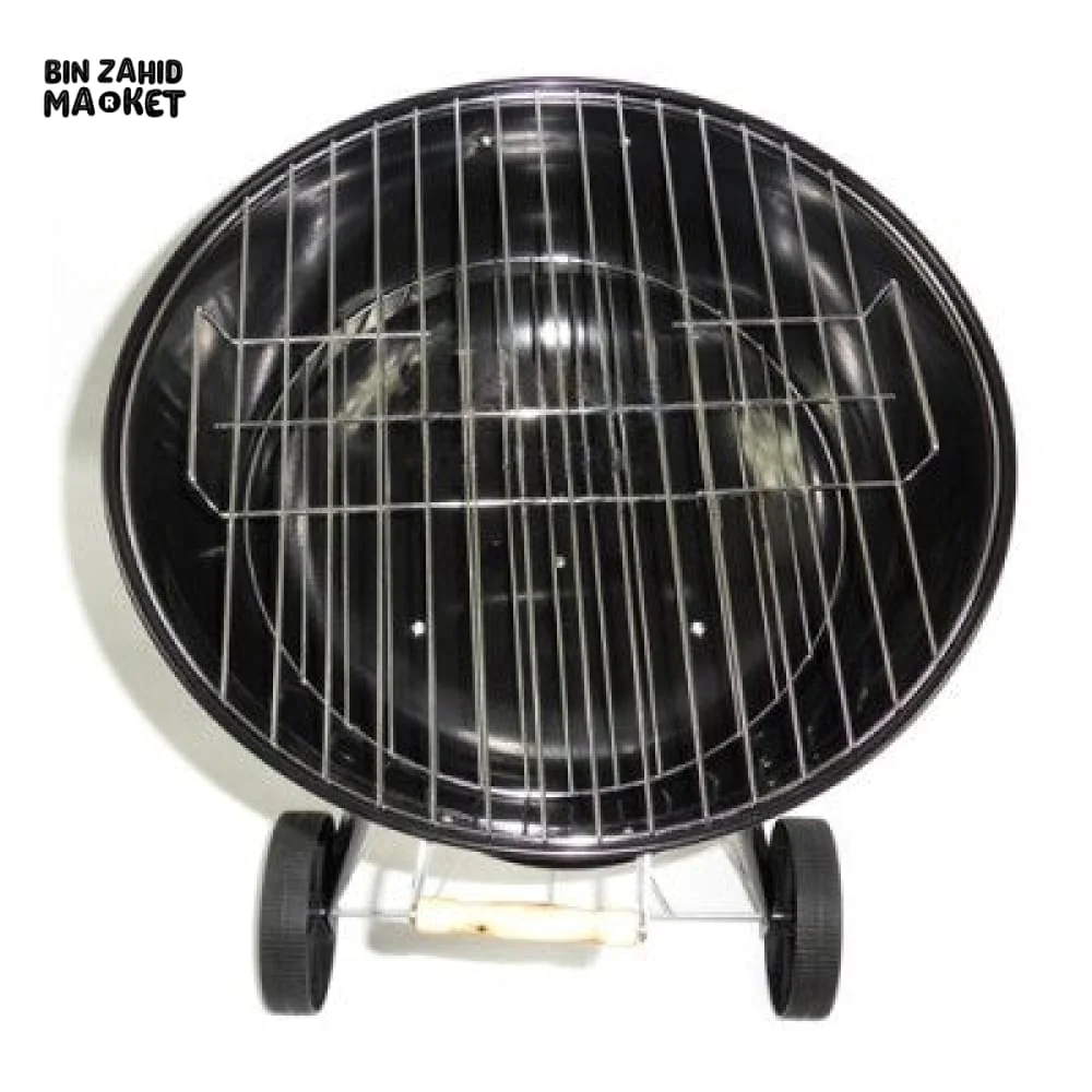 PORTABLE ROUND BARBEQUE GRILL WITH TYRES - Image 4