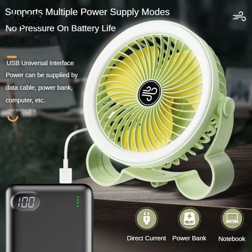RECHARGEABLE STAND FAN LIGHT - Image 4