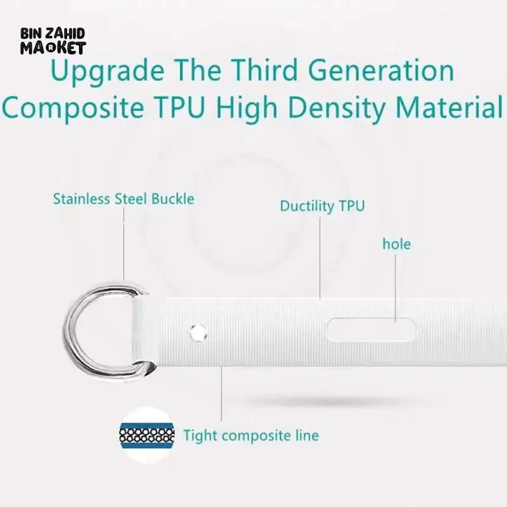 RETRACTABLE CLOTHESLINE INDOOR OUTDOOR DRYING RACK ROPE TENSIONER - Image 7
