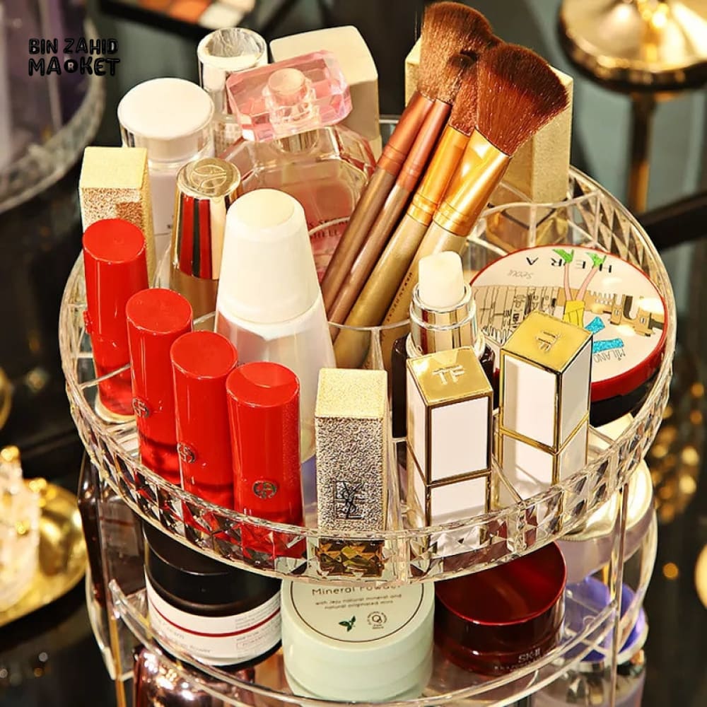 ROTATING COSMETIC ORGANIZER - TRANSPARENT - Image 3
