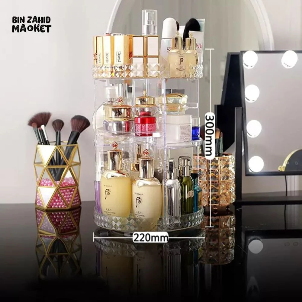 ROTATING COSMETIC ORGANIZER - TRANSPARENT - Image 6