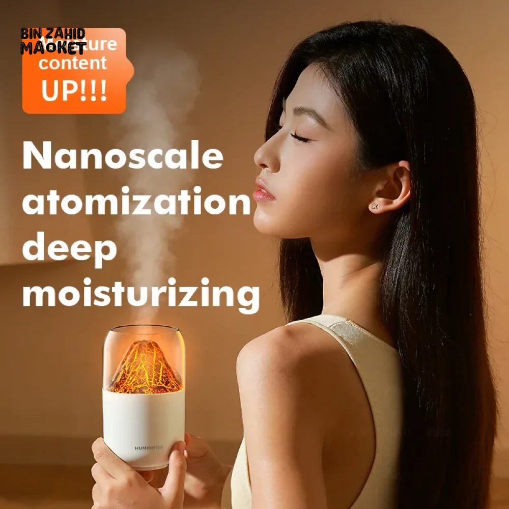SIMULATED VOLCANO HUMIDIFIER – USB MINI DESKTOP AIR PURIFIER & AROMATHERAPY SPRAY - Image 7