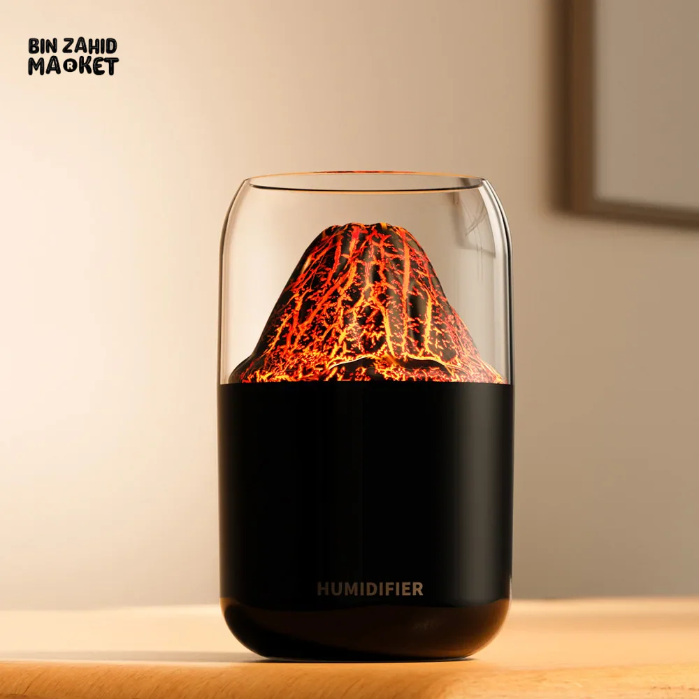 SIMULATED VOLCANO HUMIDIFIER – USB MINI DESKTOP AIR PURIFIER & AROMATHERAPY SPRAY - Image 9