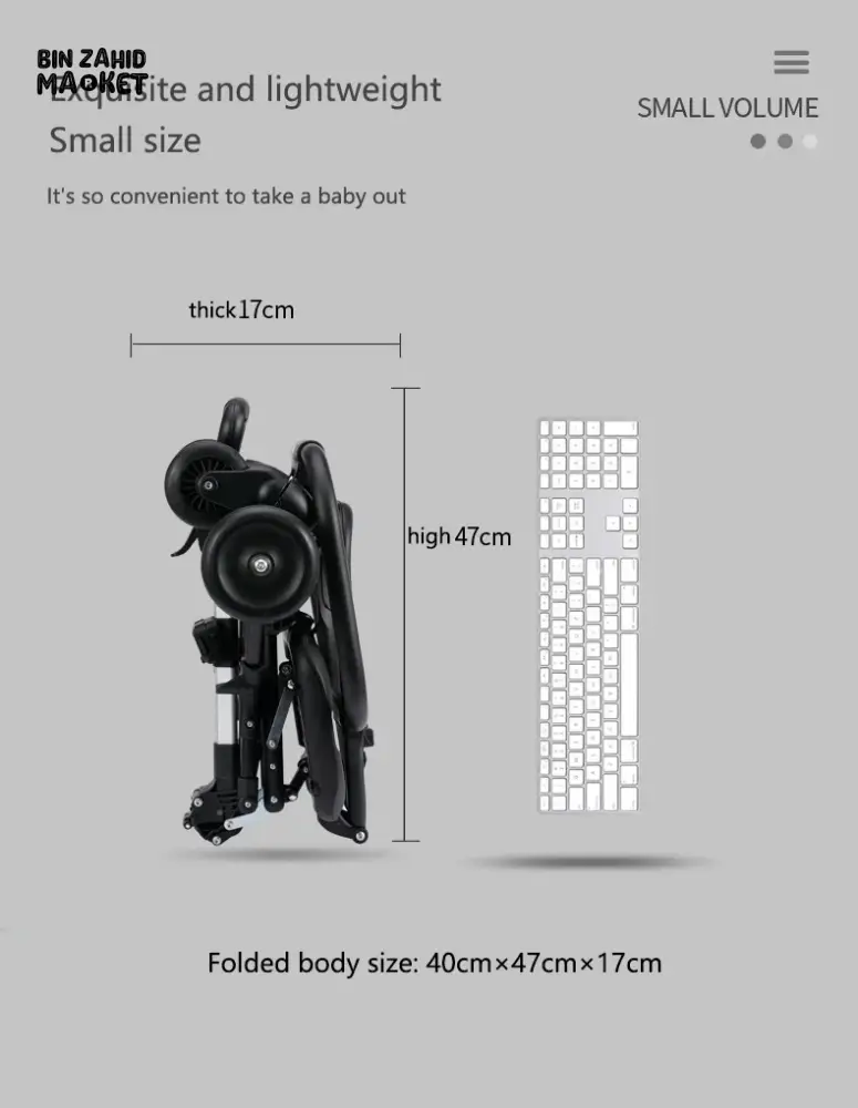 SMART FOLDABLE EASY TO CARRY STROLLER - Image 4