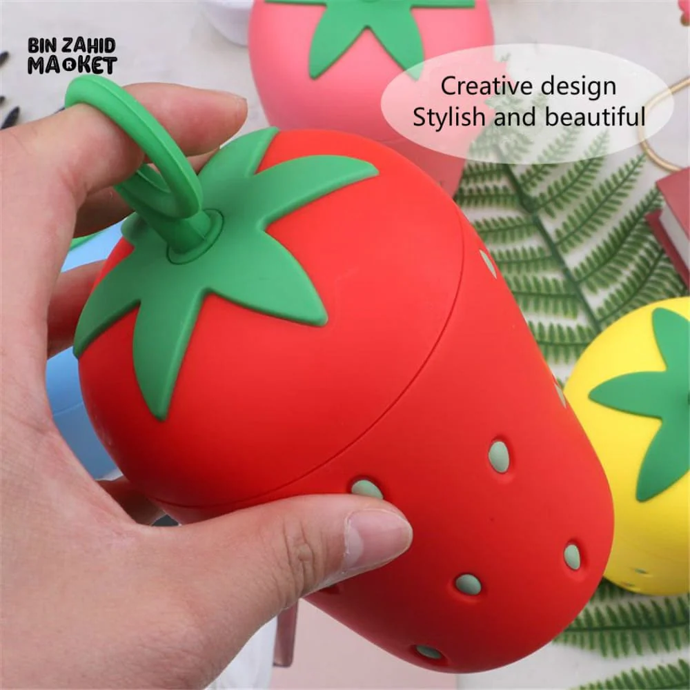 STRAWBERRY DRINKING GLASS 300ML - Image 4