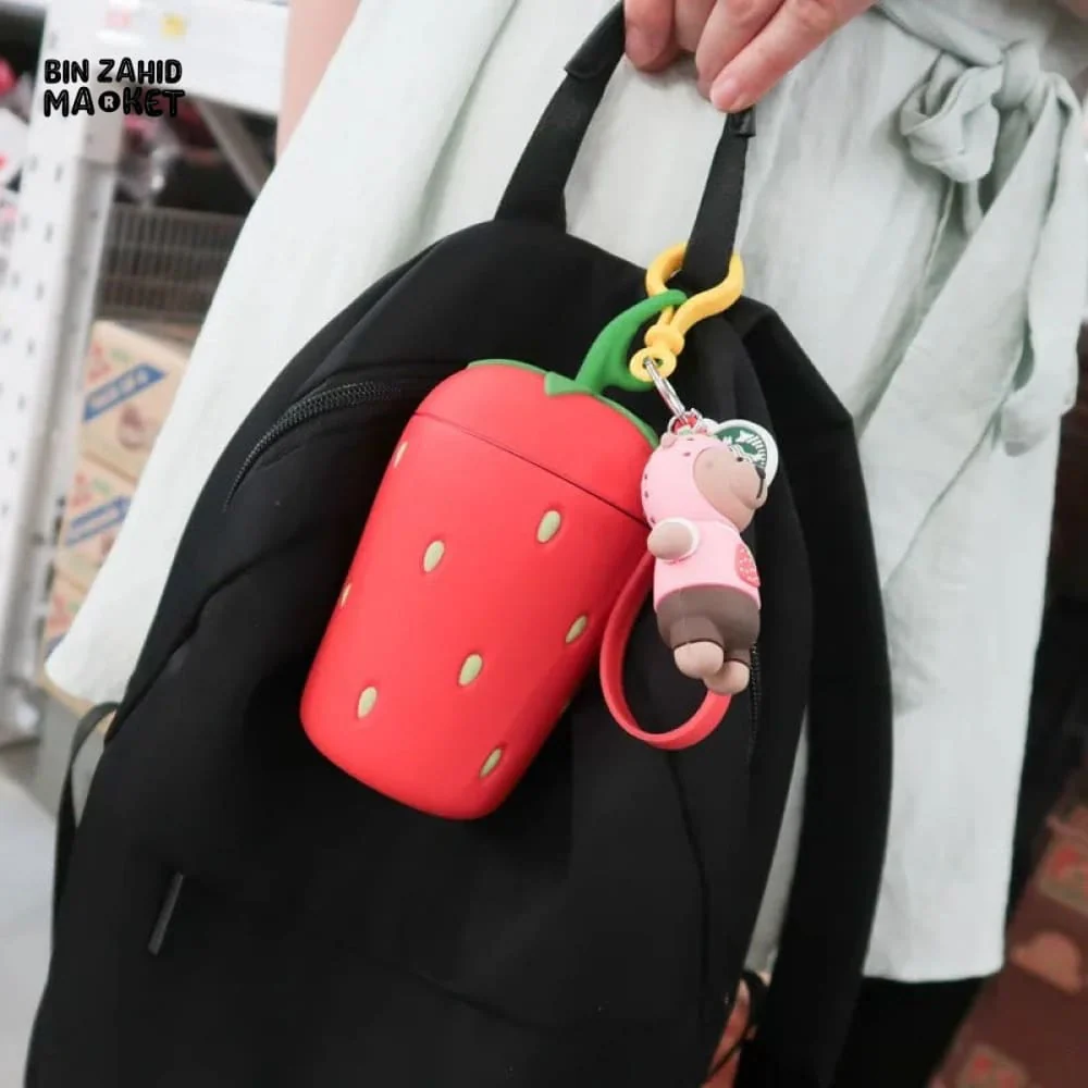 STRAWBERRY DRINKING GLASS 300ML - Image 5