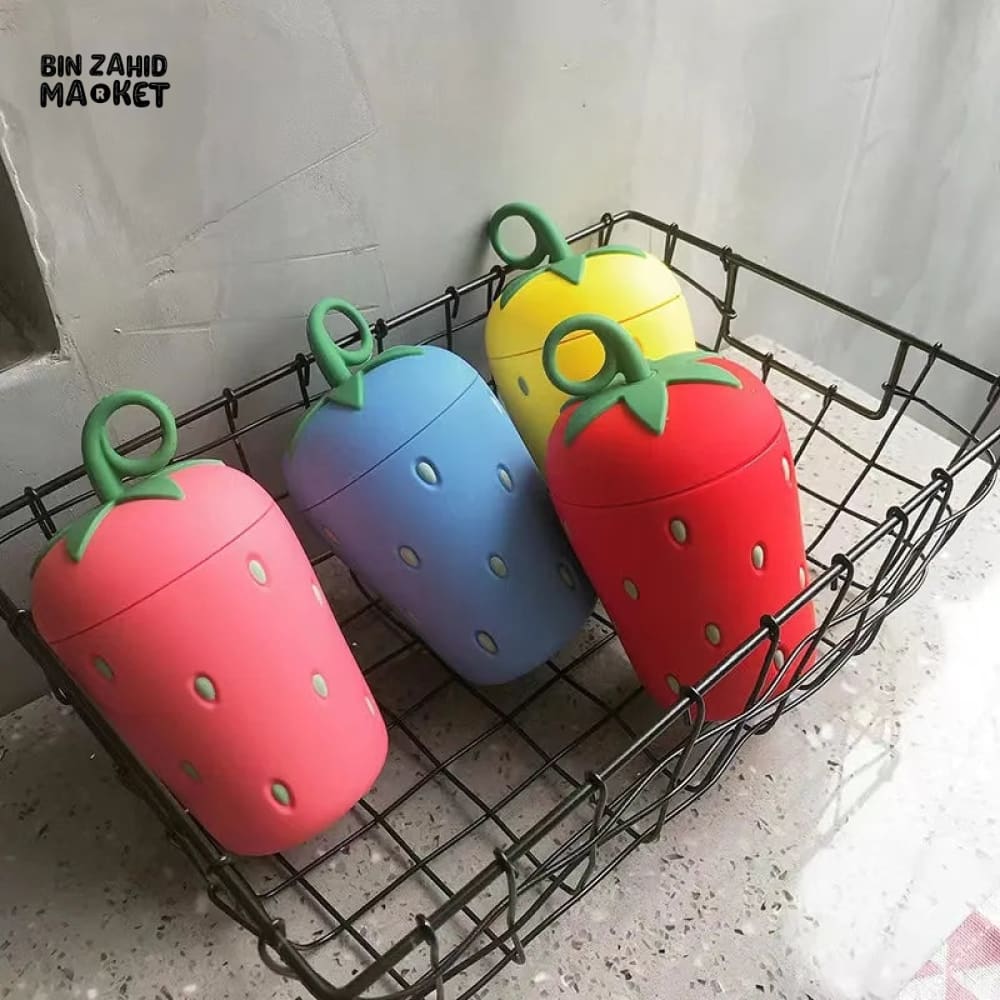 STRAWBERRY DRINKING GLASS 300ML - Image 6