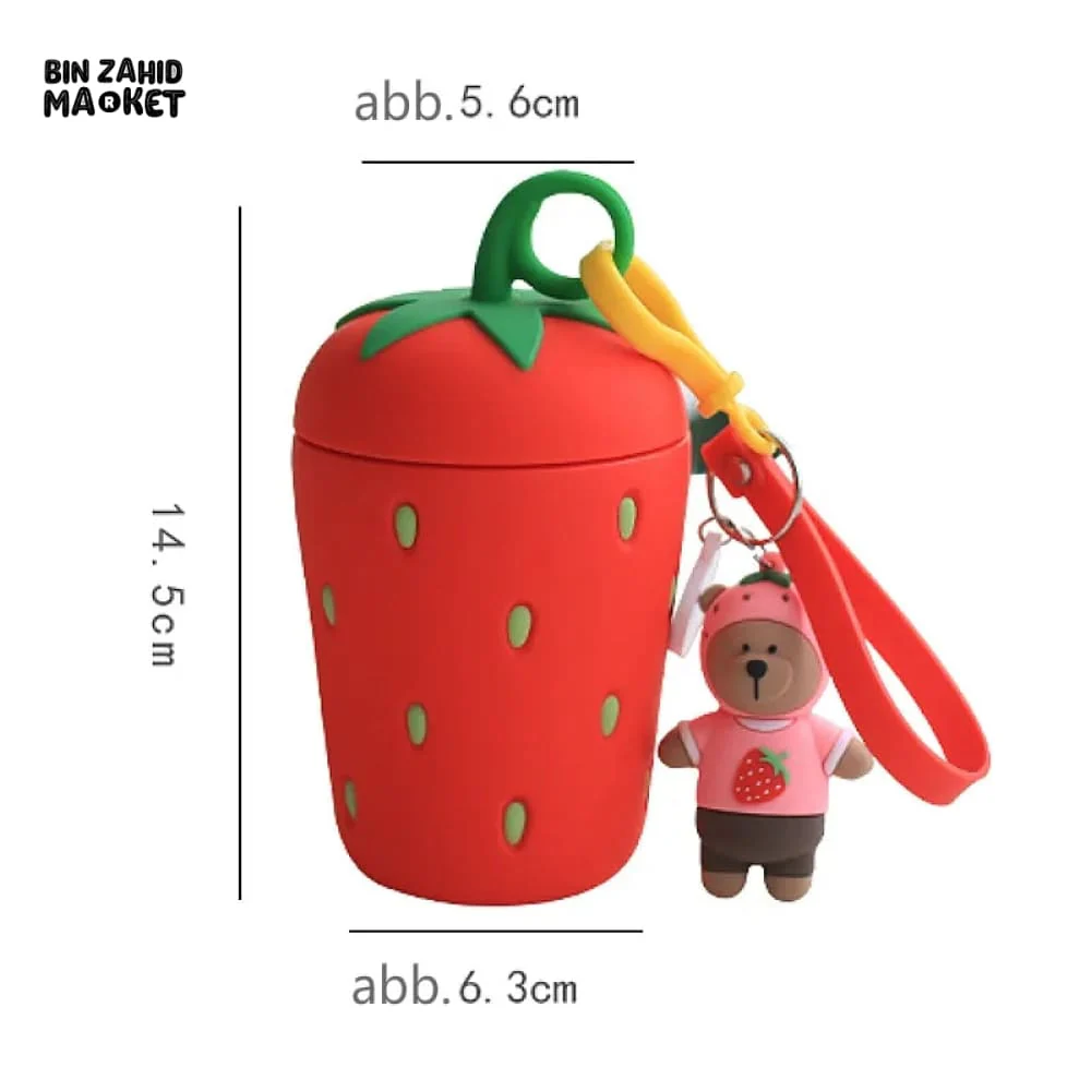 STRAWBERRY DRINKING GLASS 300ML - Image 7