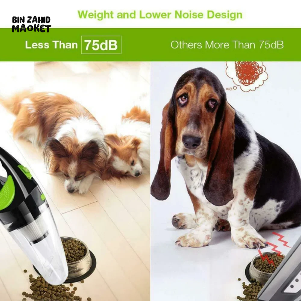 STRONG POWER CAR VACUUM CLEANER 120W PORTABLE HANDHELD MINI VACUUM - Image 4