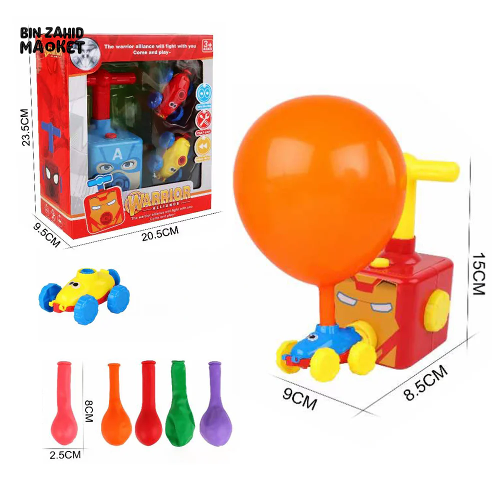SUPER CHARACTERS AIR PRRESSURE BALLOON CAR TOY - Image 3