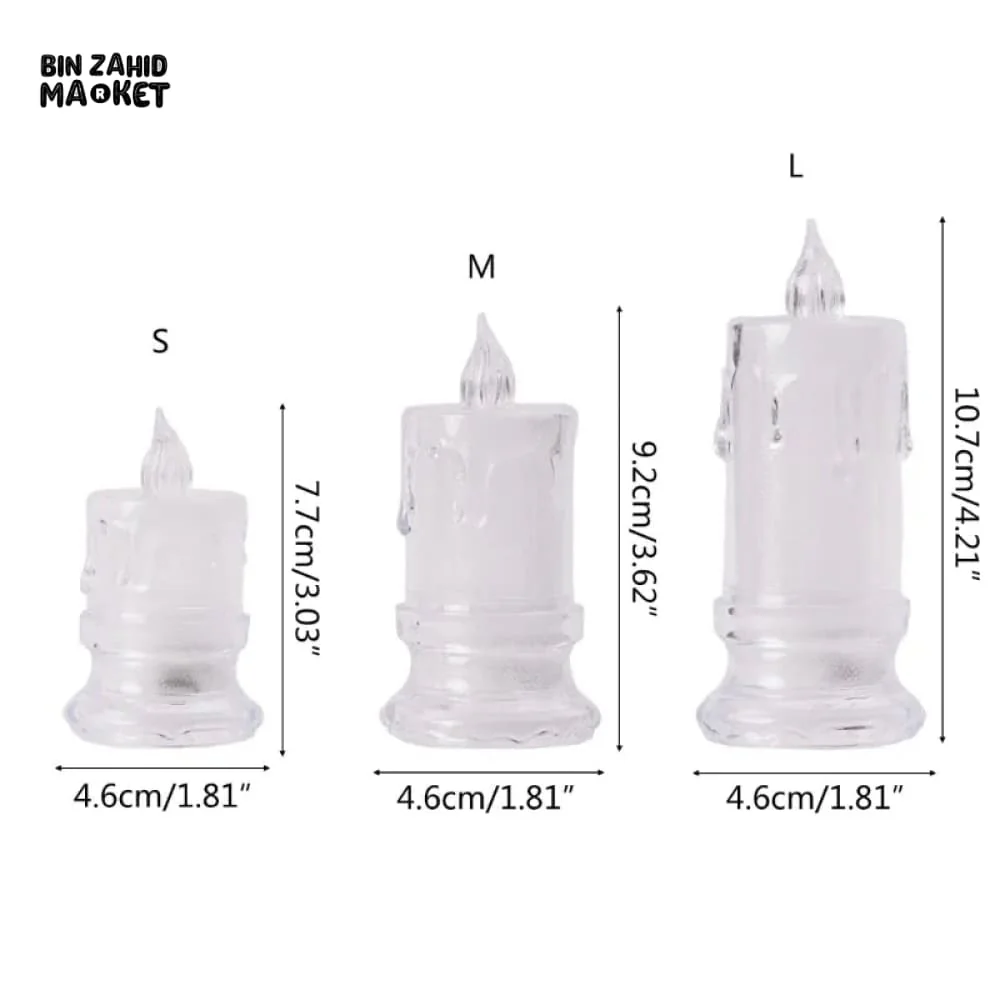 TABLE DECOR FLAMELESS CANDLES LIGHT - Image 5