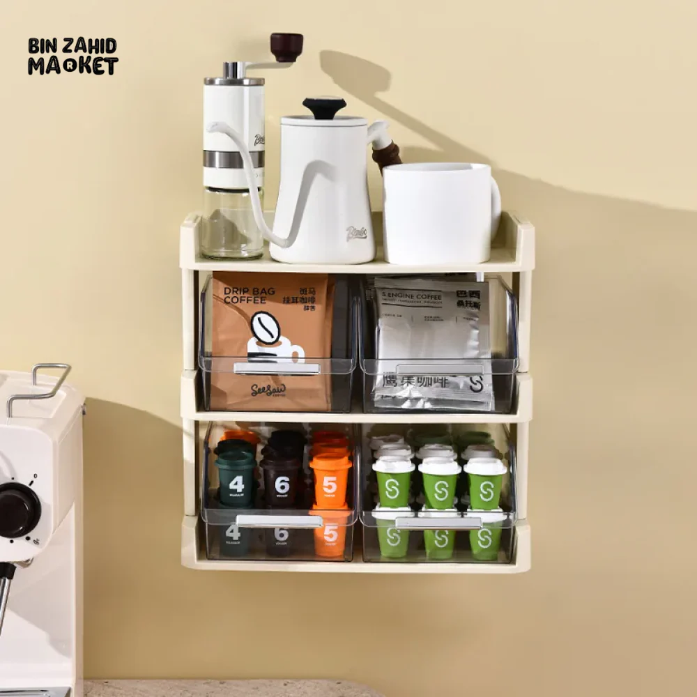 TEA BAG BOX TEA CAPSULE HOLDER COFFEE GRINDER MUG CUP STAND TEAPOT RACK - Image 5