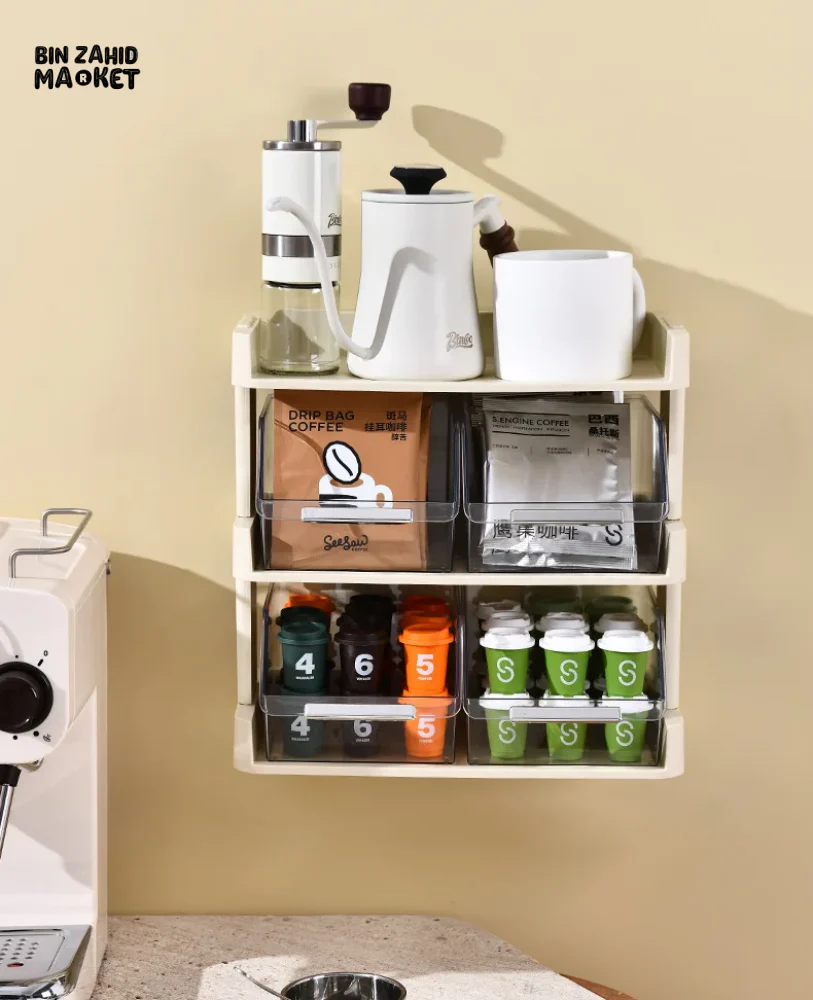 TEA BAG BOX TEA CAPSULE HOLDER COFFEE GRINDER MUG CUP STAND TEAPOT RACK - Image 6