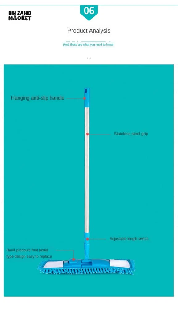 TELESCOPIC MICROFIBER CLEANING MOP - Image 7