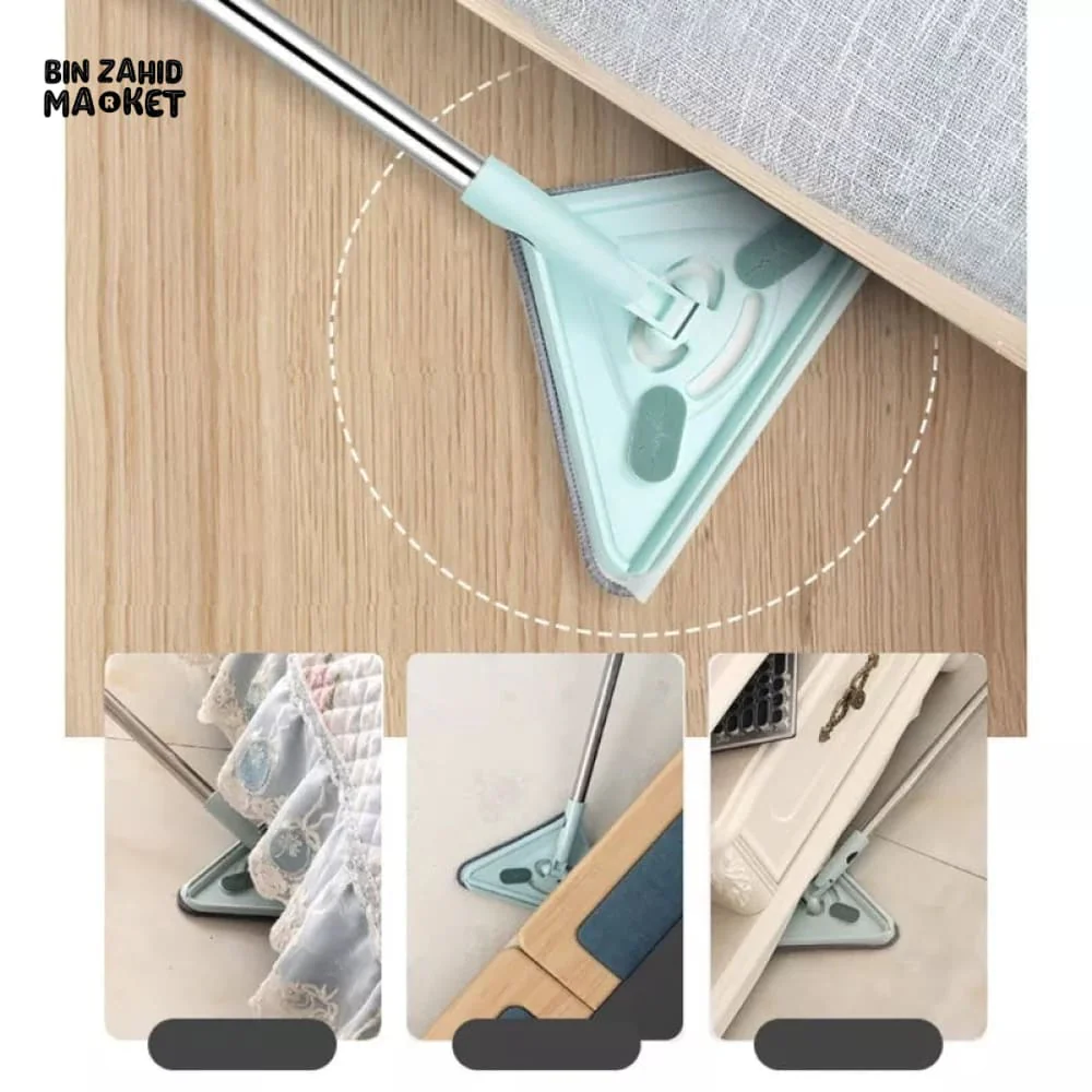 TELESCOPIC TRIANGLE CLEANING WIPER MOP - Image 3