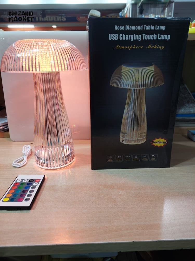 TOUCH LED MUSHROOM CRYSTAL LAMP - Image 4