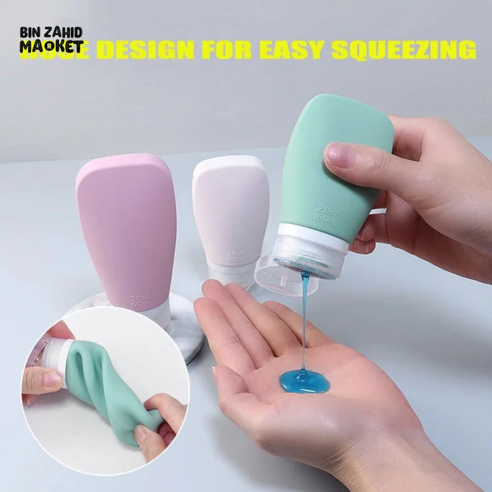 TRAVEL SILICONE TOILETRIES BOTTLES - Image 5