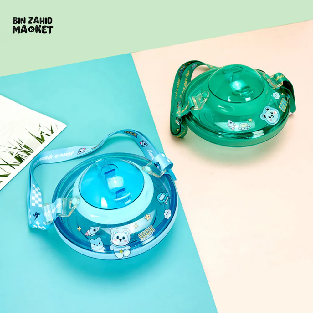UFO SHAPE CUTE WATER BOTTLE 550ML KIDS SIPPY CUP - Image 10