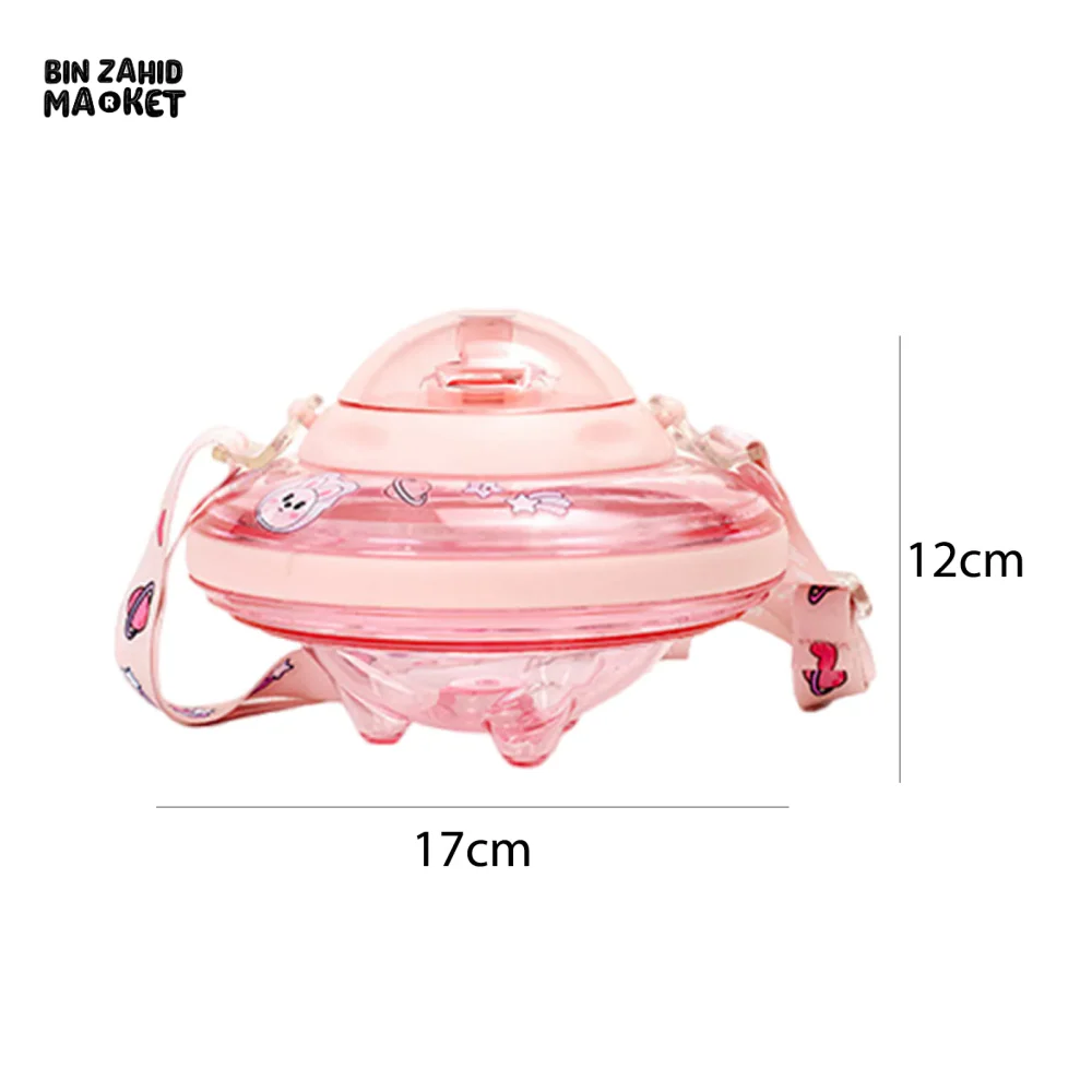 UFO SHAPE CUTE WATER BOTTLE 550ML KIDS SIPPY CUP - Image 12
