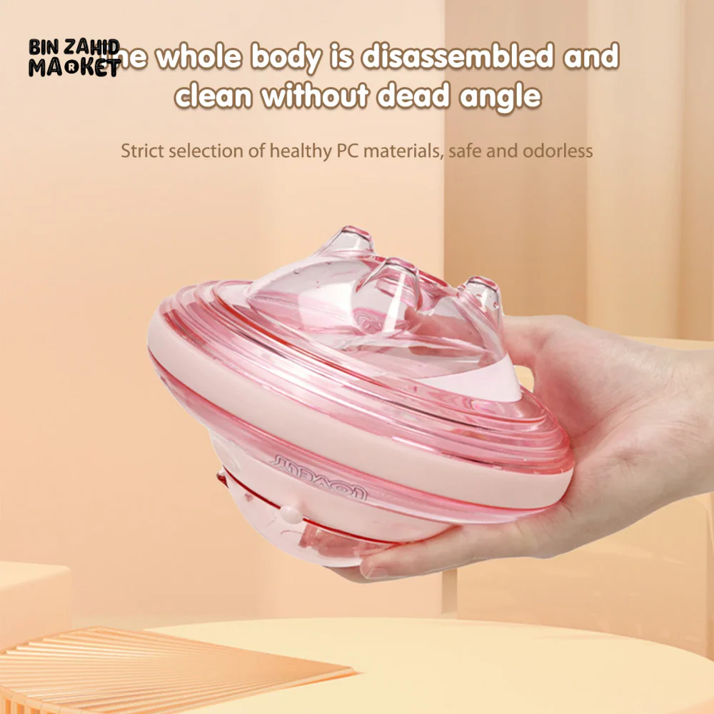 UFO SHAPE CUTE WATER BOTTLE 550ML KIDS SIPPY CUP - Image 3