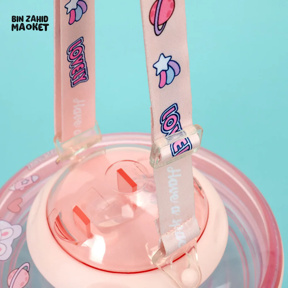 UFO SHAPE CUTE WATER BOTTLE 550ML KIDS SIPPY CUP - Image 7