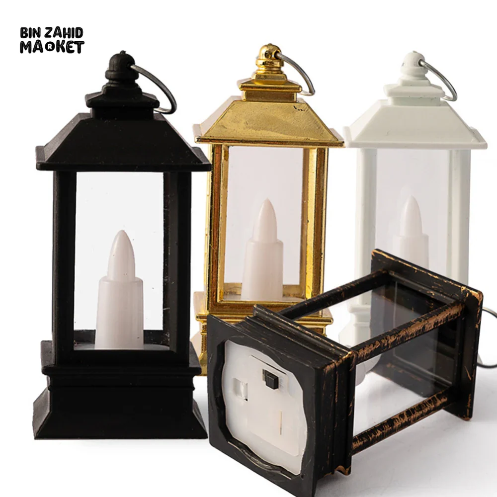 VINTAGE MINI HANGING LED LANTERN FLAMELESS CANDLE CELL OPERATED - Image 5