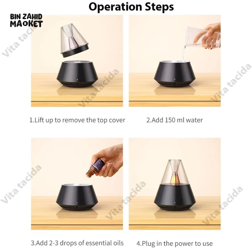 VOLCANIC AROMA HUMIDIFIER WITH NIGHT LIGHT - Image 12