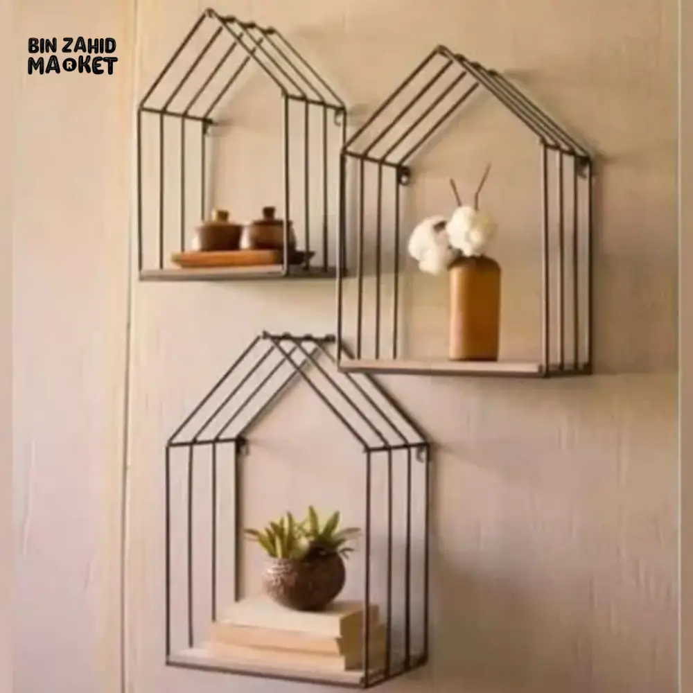 WALL MOUNTED HOME SHAPED SHELF - Image 3
