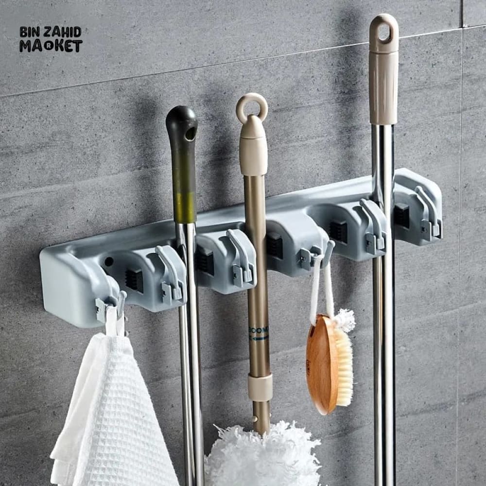 WALL MOUNTED MOP & BROOM HOLDER - Image 7
