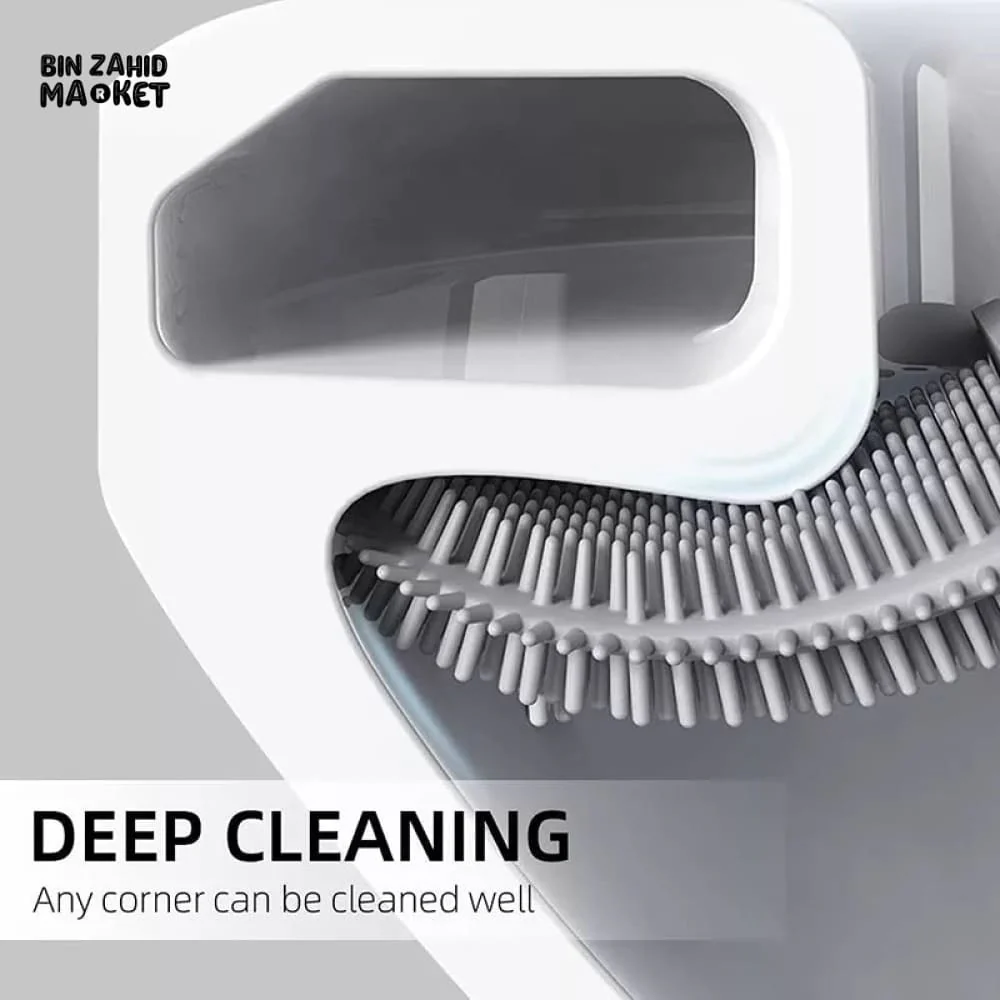 WALL MOUNTED SILICONE TOILET CLEANING BRUSH - Image 3