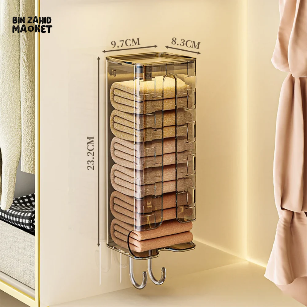 WALL MOUNTED UNDERWEAR & SOCK ORGANIZER STORAGE BOX KITCHEN GARBAGE BAG HOLDER - Image 6