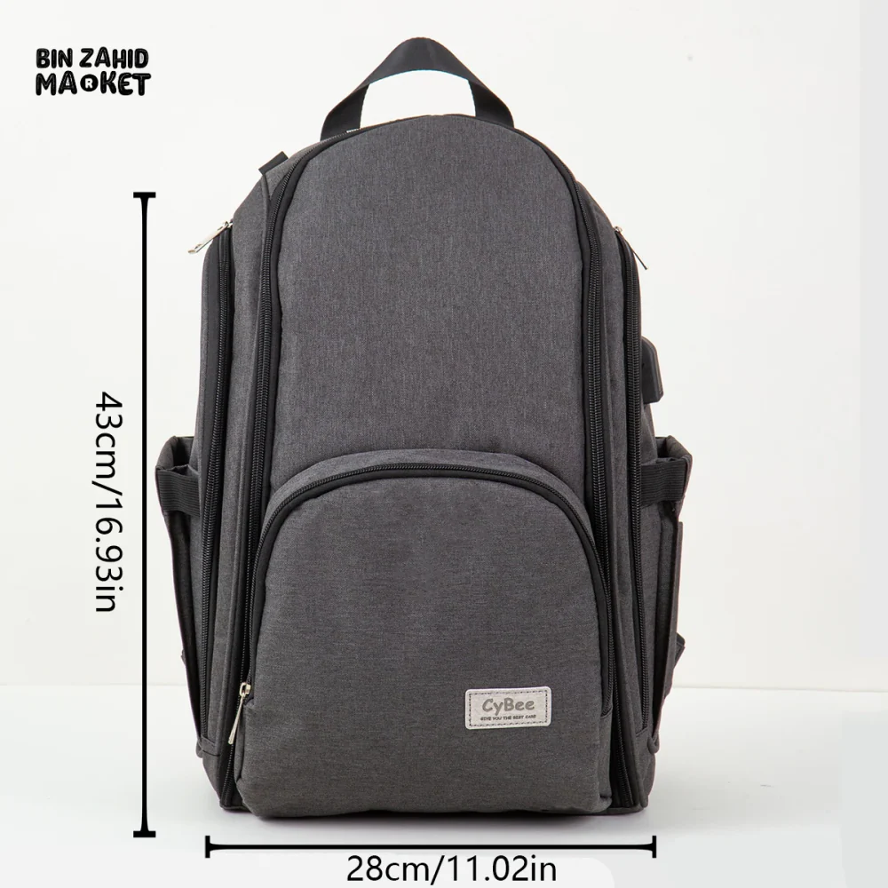 WATERPROOF MOMMY BAG HIGH-END MULTI-FUNCTIONAL BACKPACK - Image 10