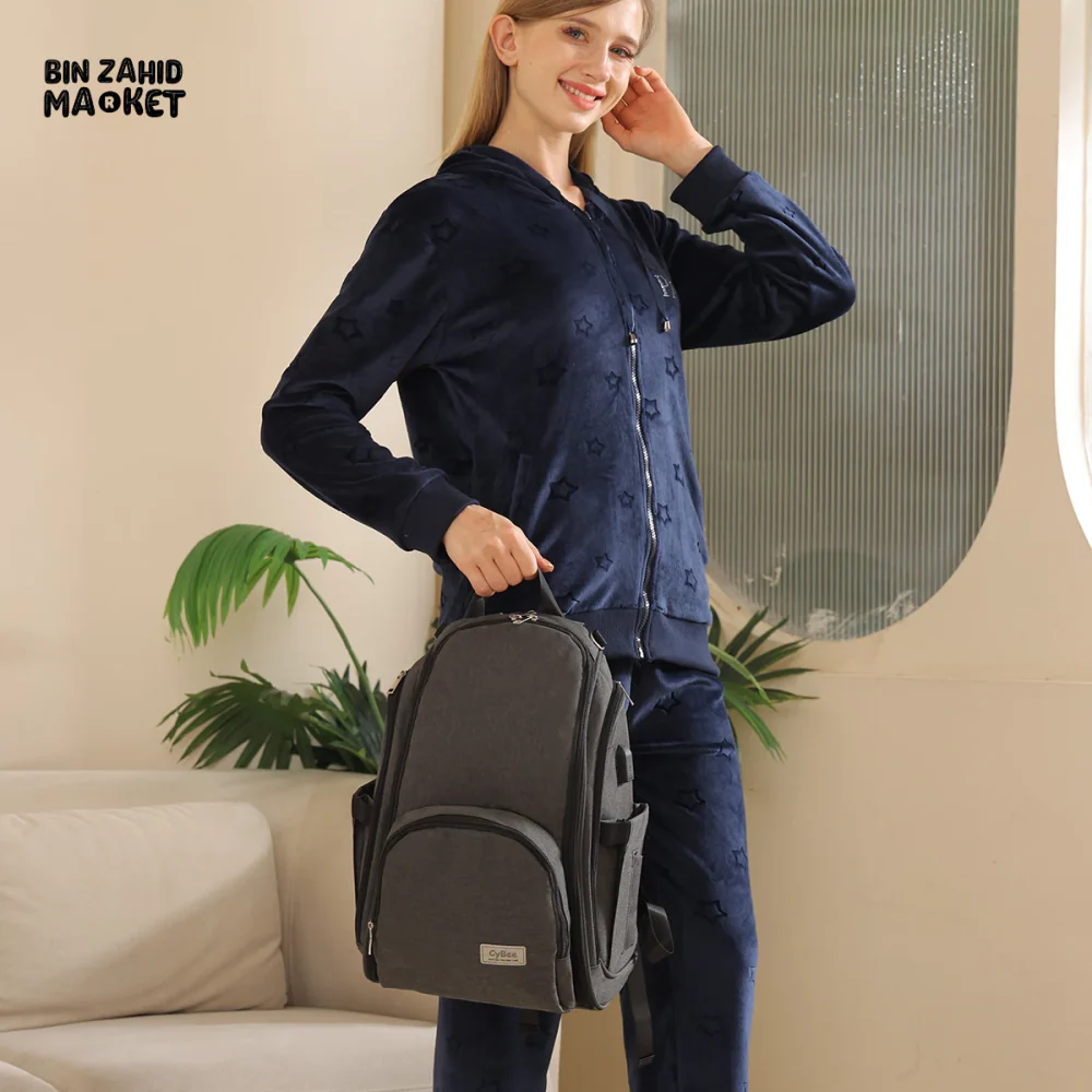 WATERPROOF MOMMY BAG HIGH-END MULTI-FUNCTIONAL BACKPACK - Image 12