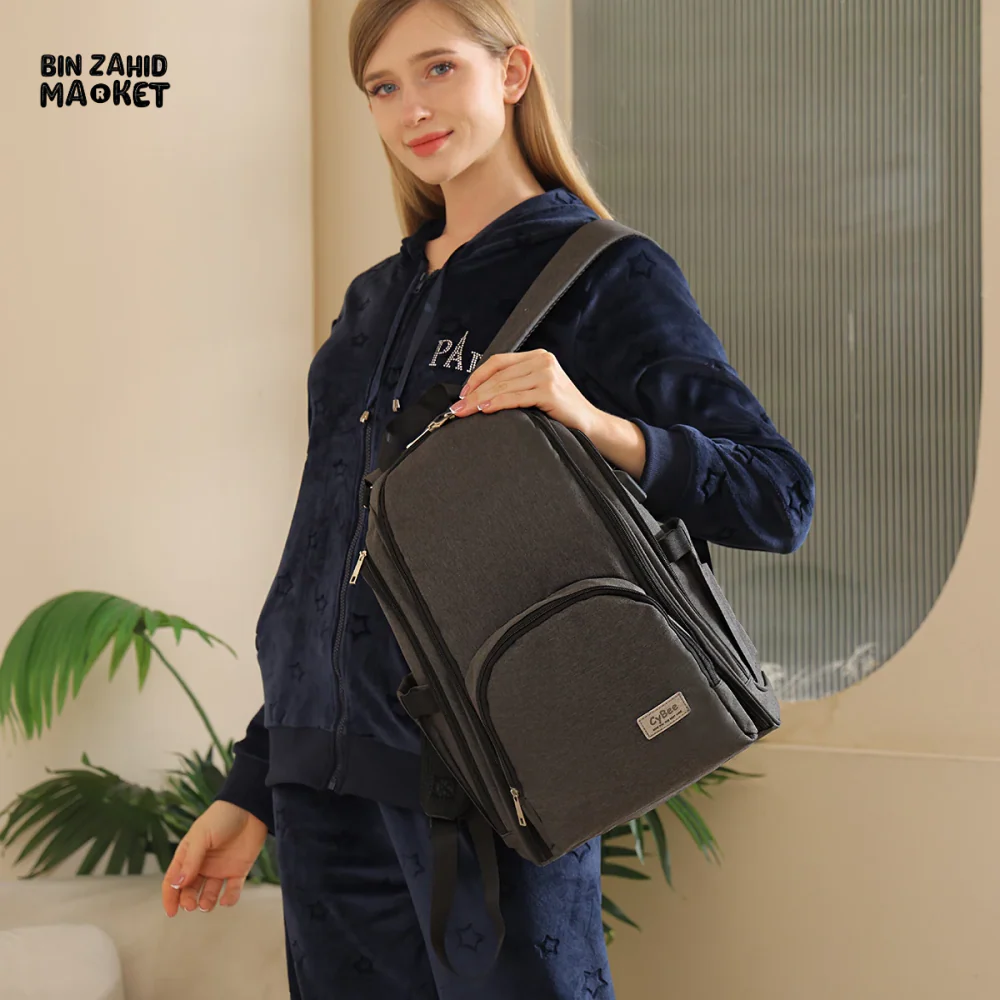 WATERPROOF MOMMY BAG HIGH-END MULTI-FUNCTIONAL BACKPACK - Image 8