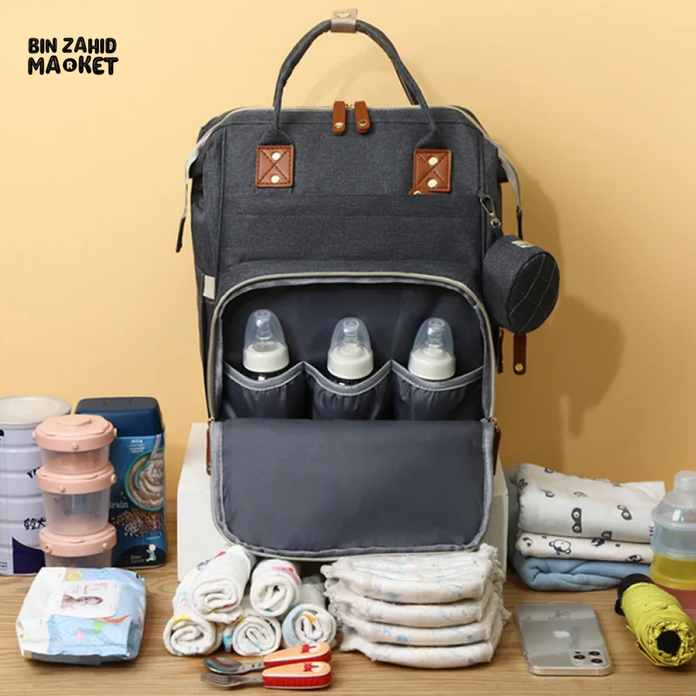 WOMEN'S BACKPACK LARGE CAPACITY WATERPROOF OXFORD CLOTH MUMMY BAG DIAPER STORAGE FASHION - Image 15