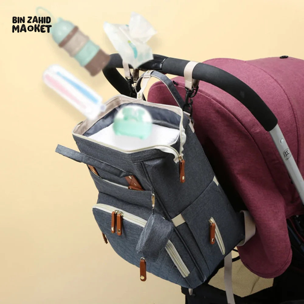 WOMEN'S BACKPACK LARGE CAPACITY WATERPROOF OXFORD CLOTH MUMMY BAG DIAPER STORAGE FASHION - Image 16