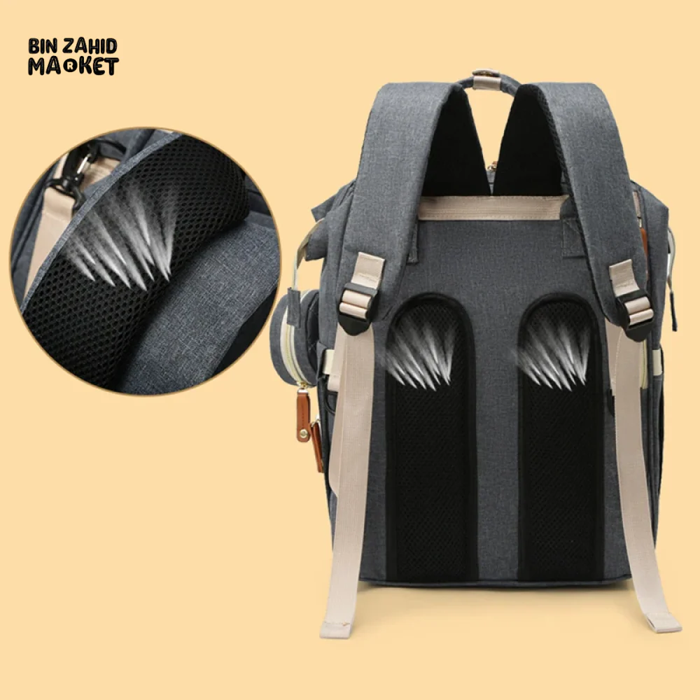 WOMEN'S BACKPACK LARGE CAPACITY WATERPROOF OXFORD CLOTH MUMMY BAG DIAPER STORAGE FASHION - Image 5