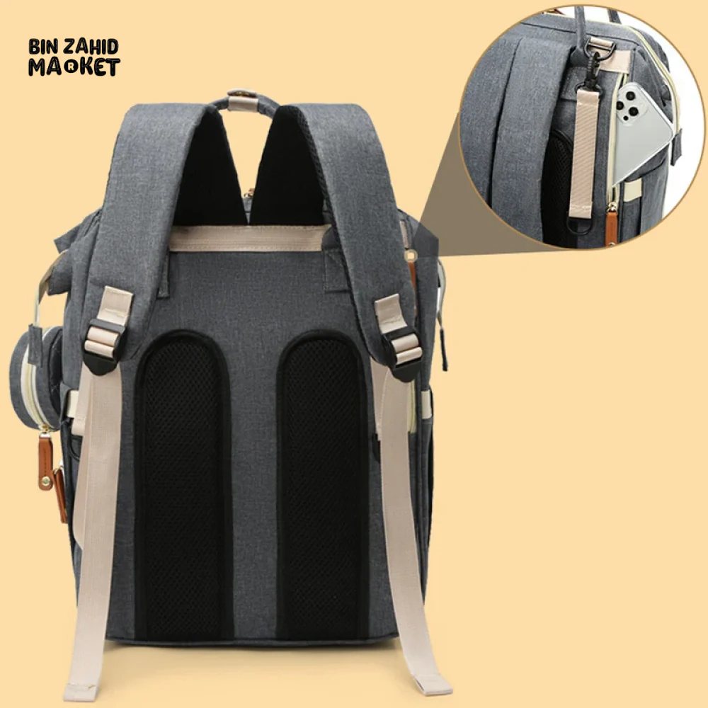 WOMEN'S BACKPACK LARGE CAPACITY WATERPROOF OXFORD CLOTH MUMMY BAG DIAPER STORAGE FASHION - Image 6