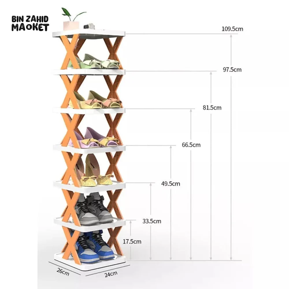 X-SHAPED ZIGZAG SHOE RACK - Image 6